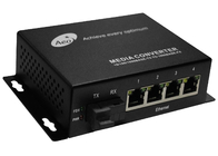convertisseur commercial de médias de l'Ethernet 1310/1550nm avec 1 fibre et 4 ports de POE