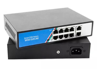 Commutateur de réseau Ethernet 8+2 POE 250m 10/100/1000Mbps pour système de caméra IP