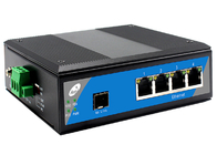 Commutateur gauche d'Ethernet de 5 SFP, commutateur industriel de gigabit de 1000Mbps POE