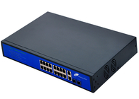 Commutateur de PoE de gigabit de 16 ports avec 16 ports de POE et 2 ports d'Ethernet et 2 de SFP