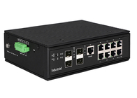 Ports Ethernet industriels contrôlés du commutateur 8GE POE de POE + 4 ports de GIGA SFP
