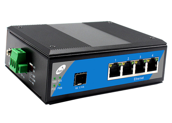 Commutateur à fibre SFP à mode unique avec 1 fente SFP et 4 ports Ethernet