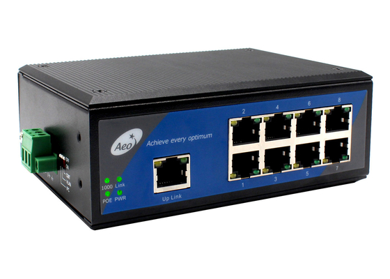 8 ports POE Ethernet Switch avec CBIT 1 Porte de liaison vers le haut 50/60 Hz