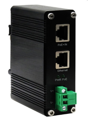 DIN-Rail Industrial 802.3bt Gigabit PoE++ Splitter Voltage de sortie 24 VDC