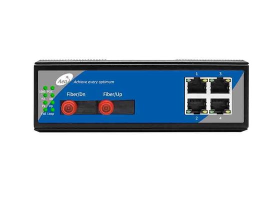 Port du commutateur 4 de fibre d'Ethernet d'IEEE802.3 10/100Mbps