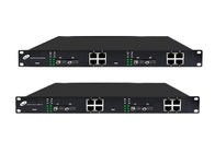Optique de fibre contrôlé ports Ethernet optiques du commutateur 4 d'Ethernet aux 8