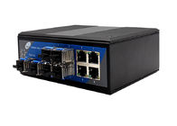 Commutateur gauche de fibre de l'Ethernet 10 avec 6 4 d'Ethernet ports de SFP et
