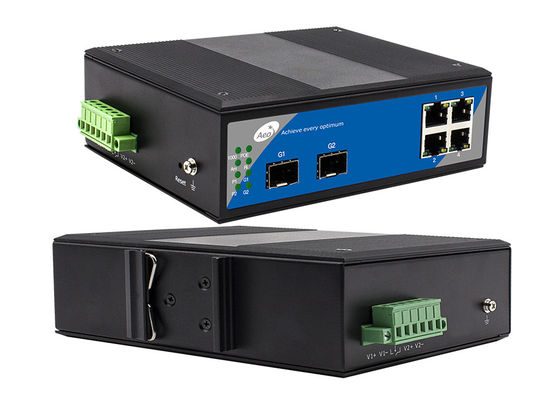 Commutateur contrôlé sur rail d'Ethernet du vacarme 4 gauche