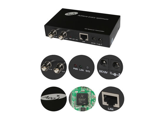 CE 10/100/1000M IP Ethernet sur convertisseur coaxial