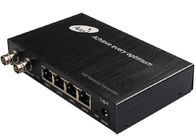 4 coaxial de port de POE 2 BNC au convertisseur de médias d'Ethernet