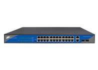 Le port du commutateur 24 d'Ethernet du supplément 250M POE d'IPC, POE a actionné le commutateur Unmanaged