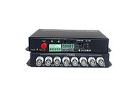 Données vidéo-audio Rx de Tx 1ch RS485 de vidéo du convertisseur 8 BNC de médias de fibre des données 8CH