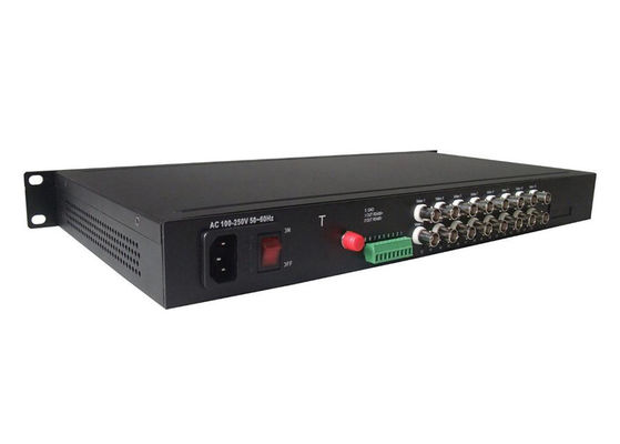 16CH BNC au mode unitaire 1310/1550nm de convertisseur de fibre optique