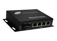 Fibre IP30 à l'Ethernet du convertisseur 4 de médias d'Ethernet avec 1 port de fibre