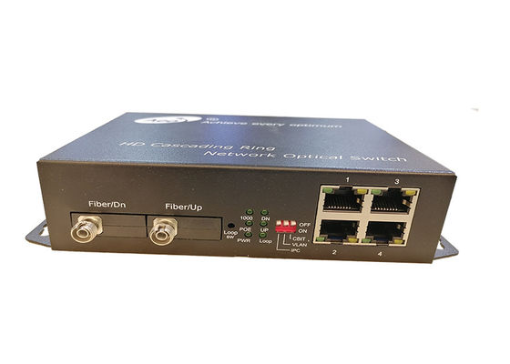 Ethernet optique de cascade du gigabit 4 de commutateur d'Ethernet de fibre plein 2 ports optiques