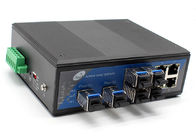 Commutateur de bureau de fibre de SFP 2 Ethernet de SFP 4 de gigabit 10/100Mbps 4 10/100Mbps SFP