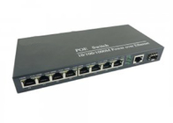 gigabit 10/100/1000Mbps de convertisseur de médias de l'Ethernet 8POE+1RJ45+1Fiber plein