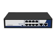 8 le commutateur d'Ethernet des ports 10/100Mbps PoE soutiennent le chien de garde VLAN de PoE avec 2 ports de liaison montante
