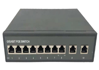 Pleins ports du commutateur 8 d'Ethernet de POE de gigabit en métal 2 ports de liaison montante