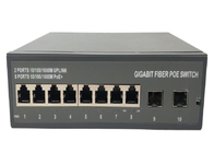 Le commutateur 8 POE de fibre du commutateur 2 SFP de Poe de port du gigabit 8 met en communication 2 ports de SFP