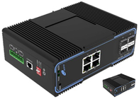 Ports contrôlés de POE d'Ethernet du gigabit 4 de commutateur de fibre de SFP pleins et 4 ports de SFP