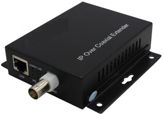 PoE + Ethernet sur coax (EOC) Convertisseur 10/100 Mbps 1,5 km 1 BNC et 1 port Ethernet