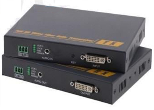 DVI à convertisseur de fibre optique audio DVI KVM Extendor de fibre optique avec contrôle KVM