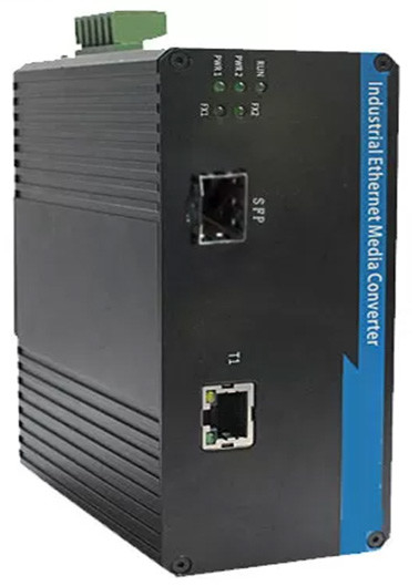 Commutateur à fibre SFP industrielle 1 port 100BASE SFP + 1 port 10 / 100BASE-T