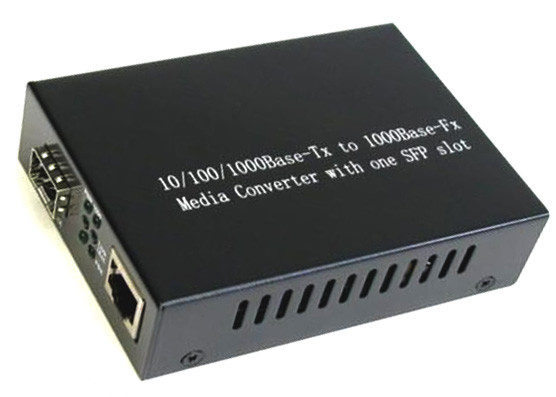 Convertisseur rapide 1000Mbps de médias d'Ethernet avec 1 fente de SFP et 1 port Ethernet