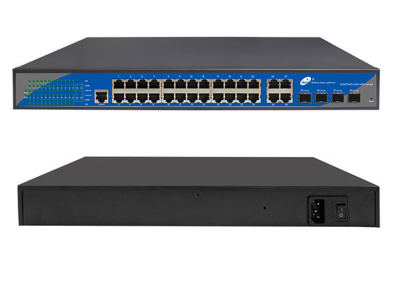 Commutateur contrôlé d'Ethernet de POE, puissance au-dessus de port du commutateur 24 d'Ethernet