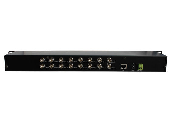 Ethernet 170Mbps au-dessus des ports coaxiaux du convertisseur 16 BNC 1 Gigabit Ethernet